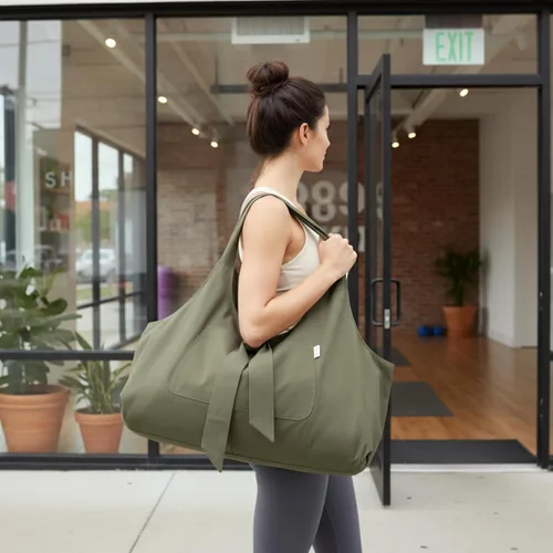 Miniatura 3 de Yogiii, bolsa para esterilla de yoga, la YogiiiTotePRO, bolsa grande para llevar esterilla de yoga con bolsillo lateral, para todos