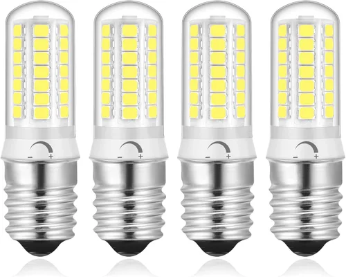 Miniatura 7 de Bombilla LED regulable E17 para microondas, 110-130 V, repuesto de 4 W, equivalente a halógeno de 40 vatios, blanco cálido suave de 3000 K, apto E17