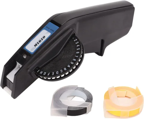 Miniatura 10 de Embossing el Machine, Número claro Leer el hacer la máquina de gofrado, una mano, conveniente para los Els (M1610 rojo)
