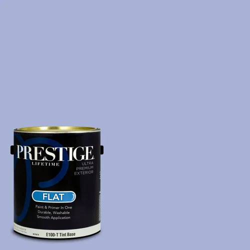 Miniatura 92 de Prestige Paints. - Base y pintura para exteriores en un solo galón, 1 galón. plano, comparable con Sherwin Williams Topsail. SW6799-PCM