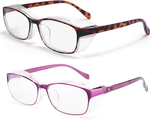 Miniatura 30 de Gafas de seguridad anti niebla para mujeres y hombres, TR90, lentes de bloqueo de luz azul, transparentes, antiarañazos, protección UV, marco