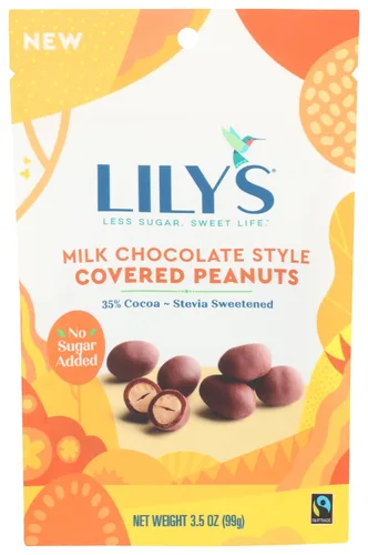 Miniatura 9 de Lily's Dulces, almendras cubiertas estilo chocolate con leche, 3.5 onzas