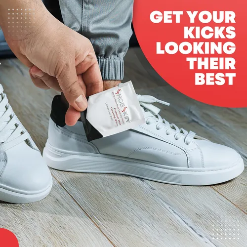 Miniatura 6 de Toallitas de limpieza de zapatos (30 unidades) – Toallitas de limpieza texturizadas ideales para viajes – Funciona para todos los zapatos