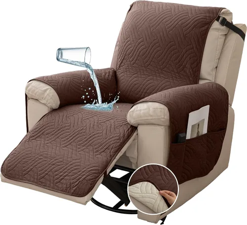 Miniatura 11 de Deep Dream Fundas impermeables para silla reclinable, funda antideslizante para sofá reclinable, protector de muebles para niños perezosos, funda