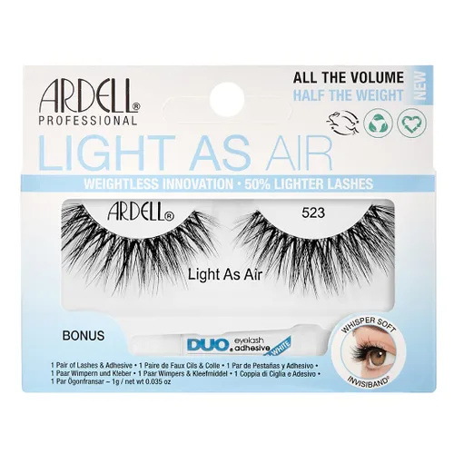 ARDELL Light As Air 523, además de un adhesivo DUO adicional, 0.04 oz transparente