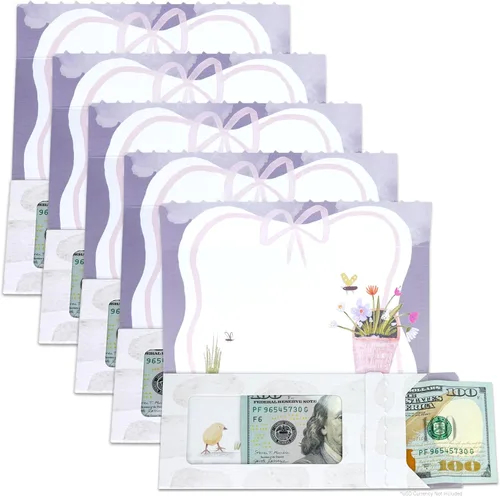 Miniatura 42 de Tarjeta de boda, con dos aperturas de tira para desgarrar, con ventana de plástico transparente que deja ver dinero, cheques o tarjetas de regalo