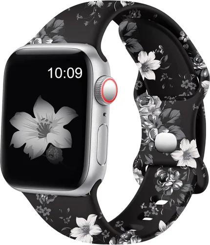 Miniatura 11 de Easuny - Compatible con correa de reloj de 38 mm, 40 mm, 41 mm, 42 mm, 44 mm, 45 mm y 49 mm para mujeres, correa deportiva de silicona suave