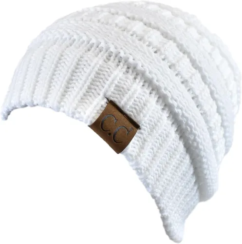 Miniatura 167 de C.C Trendy Warm Chunky Soft Stretch Cable Knit Beanie
