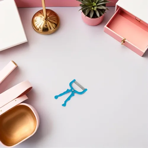 Miniatura 6 de Healifty Depilación de resorte, 2 unidades, depilación facial portátil, depiladora de roscado, depiladora manual de belleza para mujeres (azul)
