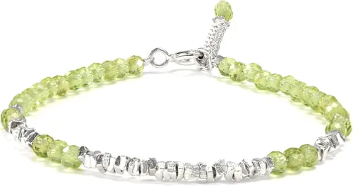 Miniatura 13 de Pulsera de cuentas de cristal natural de plata 925 hecha a mano. Joyería energética de piedras preciosas facetadas para mujeres, regalo