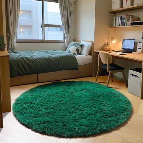 Miniatura 30 de ONASAR - Alfombra de pasillo negra de 2 x 6 pies, esponjosa, lavable, ultrasuave, afelpada, peluda, tapete para bebés, dormitorio de niños, armario