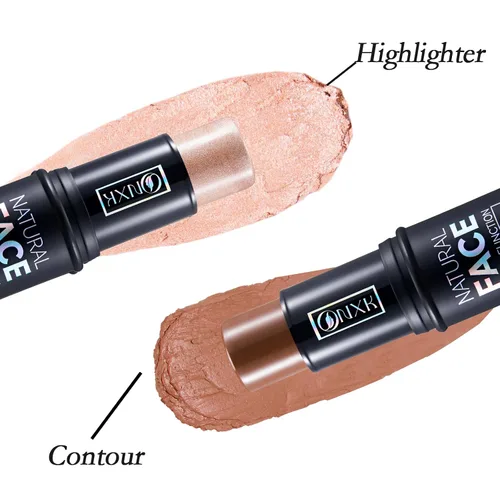 Miniatura 3 de Lápiz de contorno de crema de maquillaje resaltador, fácil de aplicar, bronceador natural y barra de rubor, no grasa e impermeable, para mejillas