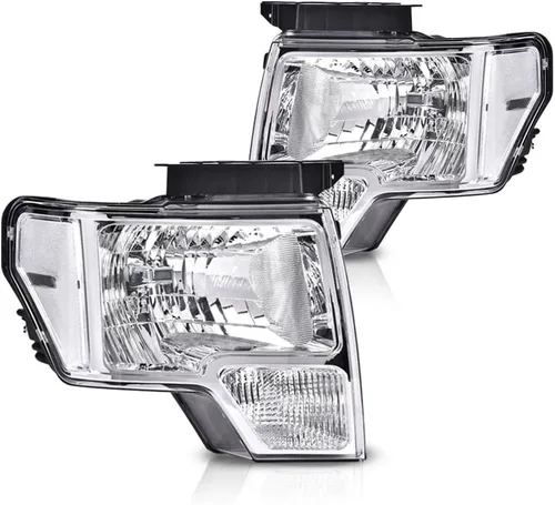 Miniatura 13 de PIT66 Conjunto de faros delanteros LED compatible con Ford F150 2009 2010 2011 2012 2013 2014, lente transparente para conductor y pasajero, carcasa