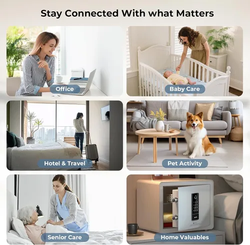 Miniatura 2 de Cargador USB 1080P HD Mini cámara de seguridad con visión nocturna, detección de movimiento, vigilancia inalámbrica en el hogar para mascotas