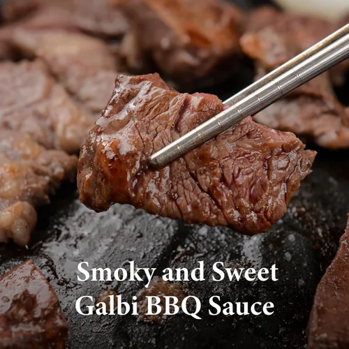 Miniatura 4 de Wang Galbi Marinade - Salsa barbacoa coreana para costillas cortas de ternera, adobo Kalbi dulce y ahumado, auténtica salsa de costilla coreana