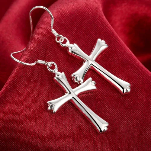 Miniatura 5 de Aretes de árbol de la vida, joyería de moda, chapado en plata de ley, colgantes de árbol, aretes colgantes colgantes para mujeres y niñas, Metal