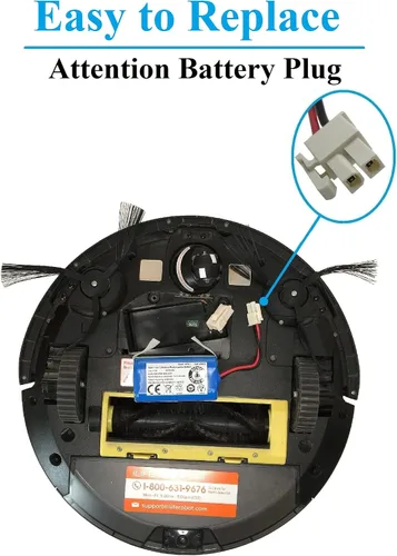 Miniatura 5 de FIVO Batería de repuesto para aspiradoras robot ILIFE A4S, A4S pro, A6, A7, A9, A10, V3x, V7s Plus, W450 Robot, 14.4V/14.8V 2600mAh