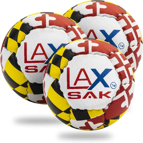 Miniatura 40 de Pelotas de práctica suaves Lax Sak para Lacrosse, paquetes de 1, 2, 3, 6, 12, 24, 36, 60 y 120 - mismo peso y tamaño que las pelotas de Lacrosse