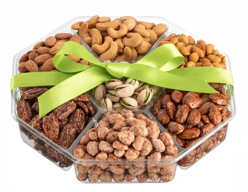 Miniatura 6 de Cesta de regalo de nueces navideñas - Verde