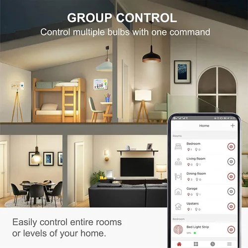 Miniatura 6 de Sengled Foco inteligente, bombillas WiFi, bombilla de luz Alexa regulable, bombillas inteligentes que funcionan con Alexa y Google Home, A19 blanco