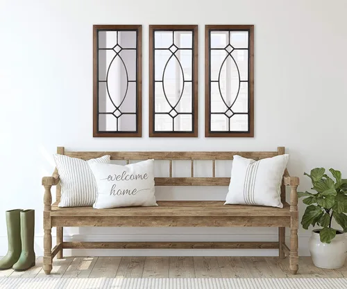 Miniatura 3 de Kate and Laurel Bakersfield Wood Framed Mirror