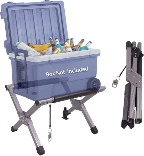 Ablazer Soporte enfriador plegable con bolsa de transporte, antideslizante para camping, senderismo, barbacoa, cocina, picnic al aire libre, soporte
