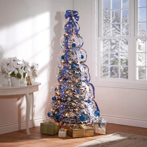 Miniatura 2 de Holiday PeakTM - Árbol de Navidad nevado, árbol artificial