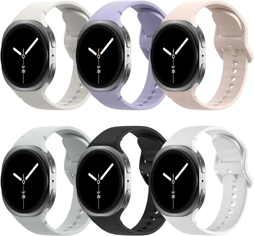 Miniatura 9 de TiMOVO - Paquete de 6 correas deportivas compatibles para Samsung Galaxy Watch 8 40 mm 44 mm/Galaxy Watch 8 Classic 46 mm (2025), correa de repuesto