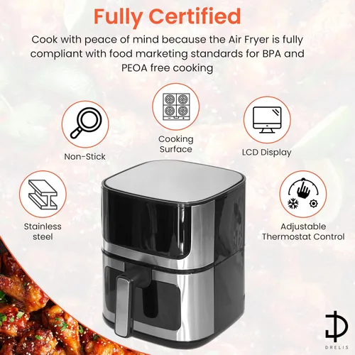 Miniatura 7 de Freidora de aire 5qt horno de convección freidora sin aceite