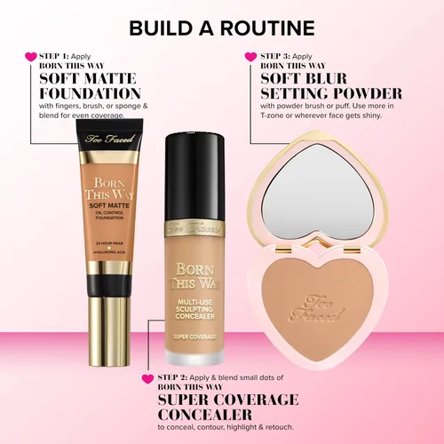 Miniatura 8 de Too Faced Born This Way Super Coverage Multi-Use Concealer Full-Coverage Hydrating Concealer for Dark Circles & Blemishes with Natural Finish