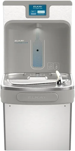 Miniatura 2 de Elkay LZS8WSSP Rellenador de Botella Mejorado & Enfriador ADA Individual Refrigerado de Acero Inoxidable de Alta Capacidad con Wrapper de Goteo