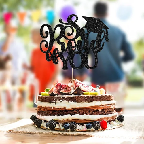 Miniatura 6 de 1 pieza de topper de pastel "Ephlyn" tan orgulloso de ti con diploma dorado, gorra de graduación, adorno de pastel, felicitaciones, clase de 2025