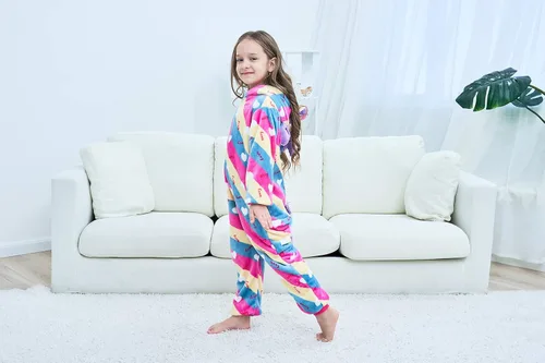 Miniatura 53 de Pijama de unicornio unisex para niños, enteritos para disfraz, Halloween