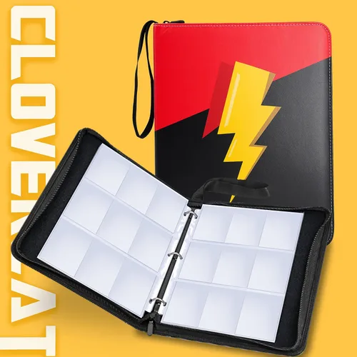 Miniatura 8 de carpeta de 9 bolsillos impermeable para tarjetas coleccionables, soporte de exhibición de álbum de cartas, expandible, álbum de 720 bolsillos