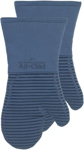 Miniatura 18 de All Clad Manopla de Horno de Silicona: Resistente al Calor hasta 500 Grados - 100% Algodón y Silicona, Manopla de Horno de 14"x7" para Cocina y Chili
