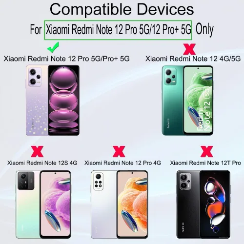 Miniatura 2 de Ibywind Paquete de 2 protectores de pantalla para Redmi Note 12 Pro 5G/Pro+/Pro Plus 5G (6.67 pulgadas) + 1 protector de lente de cámara + 1