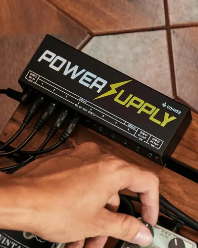 Miniatura 9 de Donner DP-1 Pedal de Guitarra Fuente De Alimentación 10 aislado DC salida 9 V/12 V/18 V para Pedal de efectos.