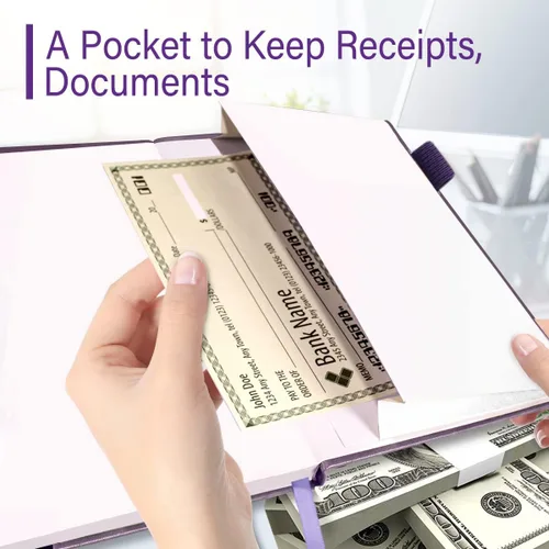 Miniatura 4 de Registros de cheques para chequera personal, registro Blugool de cheques con registros de cheques y transacciones, libro de registro de contabilidad