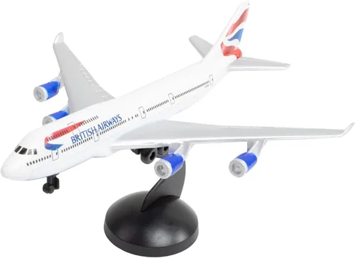 Miniatura 5 de Avión de Juguete Daron Jet2 Individual – Modelo de Avión de Metal Fundido con Piezas de Plástico Licenciado Oficialmente, Ruedas Giratorias, Librea