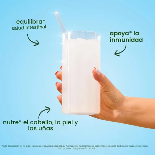 Miniatura 2 de Bloom Nutrition Paquete de polvo de calostro bovino, salud intestinal, apoyo inmunológico, suplemento para el crecimiento del cabello y belleza, sin