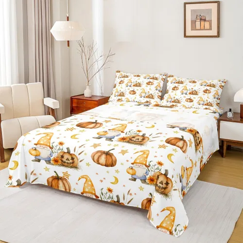 Miniatura 13 de Erosebridal Juego de sábanas de calavera para niños, tamaño individual, para Halloween, esqueleto gótico bailarín, juego de sábanas para niños