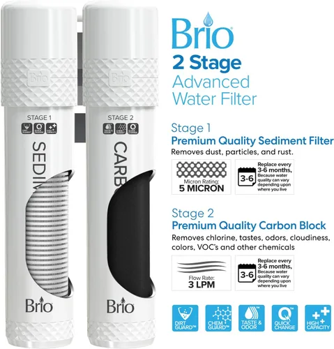 Miniatura 4 de Brio Dispensador de agua con refrigerador sin botella, de limpieza automática, sobre encimera, con filtración - Agua caliente, fría y a temperatura