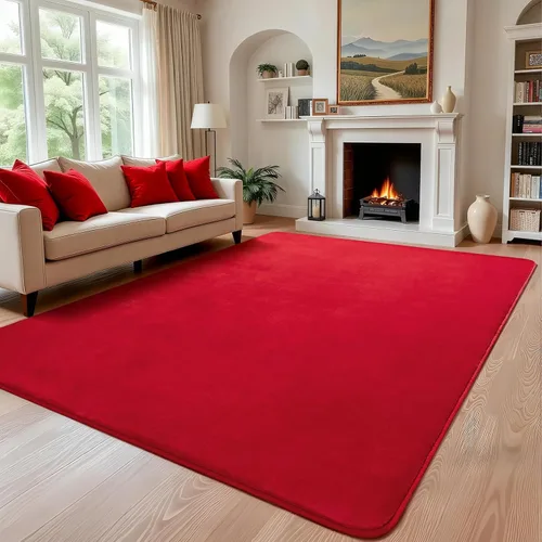 Miniatura 15 de Andecor Alfombra Peluda de Pasillo para Dormitorio Sala de Estar, 2x6 pies Verde Lavable Esponjosa Alfombras de Pasillo de Área para Cocina