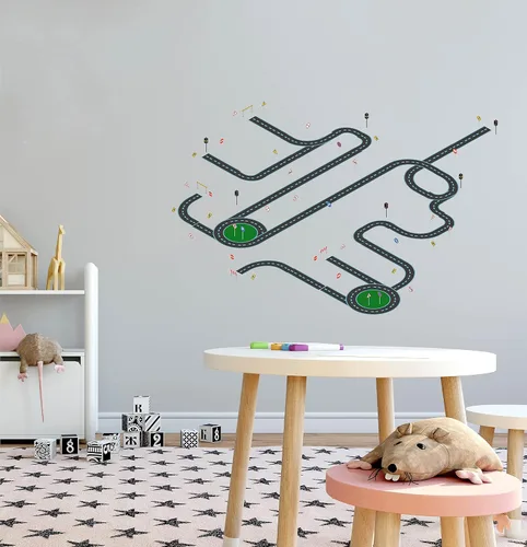 Miniatura 15 de The City - Vinilo adhesivo de vinilo para habitación de niños, camión de basura, colección de residuos sólidos, para dormitorio de niños, sala
