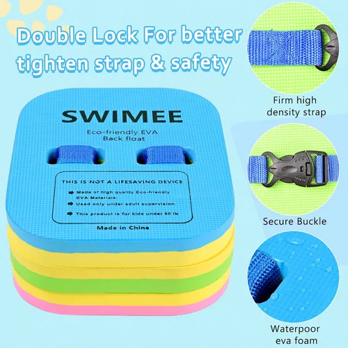 Miniatura 4 de SWIMEE - Cinturón de seguridad para nadar con 3 capas ajustables para nadar, cómodo dispositivo de flotación impermeable para niños pequeños