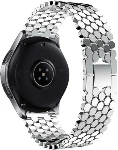 Miniatura 3 de DEALELE Correas compatibles con Samsung Galaxy Watch de 1.81 pulgadas, Galaxy 3 de 1.77 pulgadas, Gear S3, correa de repuesto de metal con textura