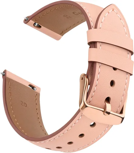 Miniatura 10 de Vancle - Correa de reloj de cuero de liberación rápida de 20 mm y 22 mm, correas de reloj de cuero de grano superior para hombres y mujeres