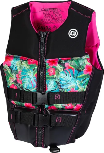 Miniatura 2 de O'Brien Chaleco Salvavidas de Neopreno con Espalda en V Flexible para Mujeres para Deportes Acuáticos, Navegación, Lancha Autopropulsada, Natación