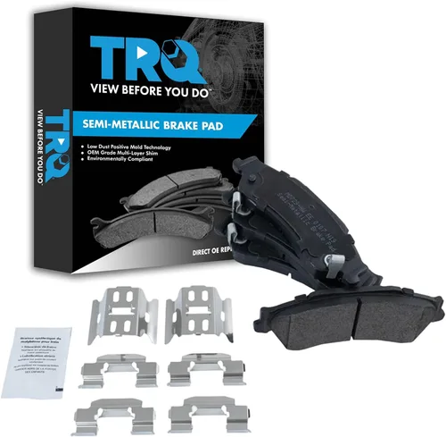 Miniatura 83 de TRQ Pastillas de freno delanteras semi metálicas compatibles con Ford Expedition 2018-2021 F-150 2018-2020 Lincoln Navigator 2018-2022