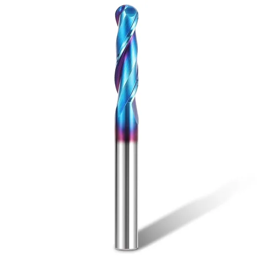 HQMaster Broca de nariz de bola de enrutador de corte ascendente de 1/4 pulgadas de vástago de carburo sólido Broca de enrutador CNC con